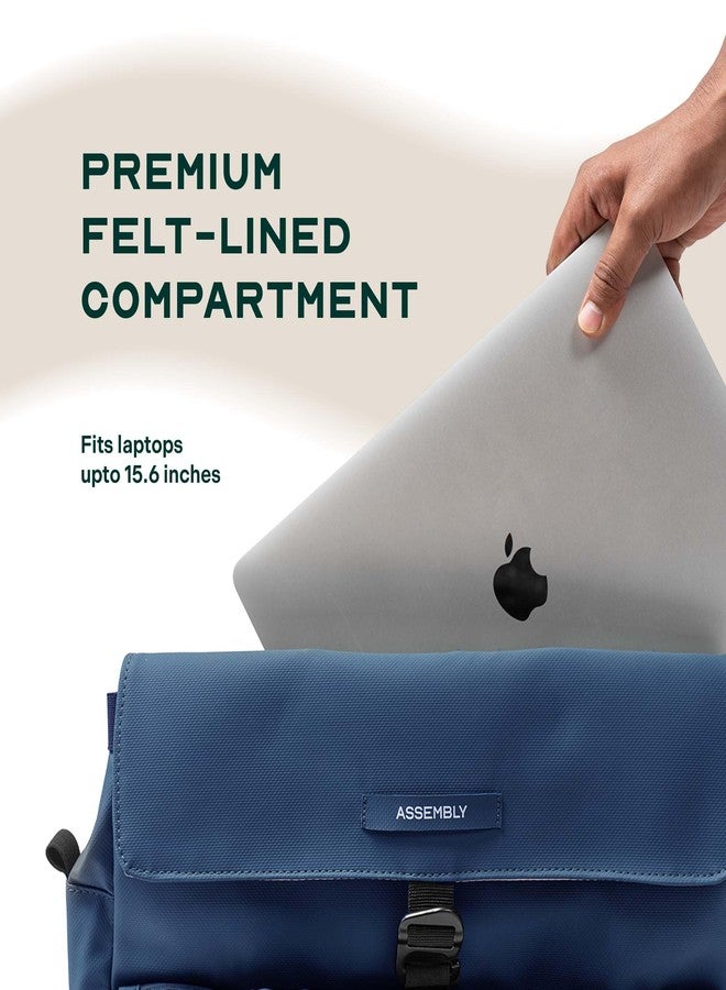THE ASSEMBLY Office Bag 15.6 inch, Lightweight Shoulder Bag with Padded Compartments & Trolley Sleeve|Water-Resistant Polyester Laptop Messenger for Women & Men.. - Image 3