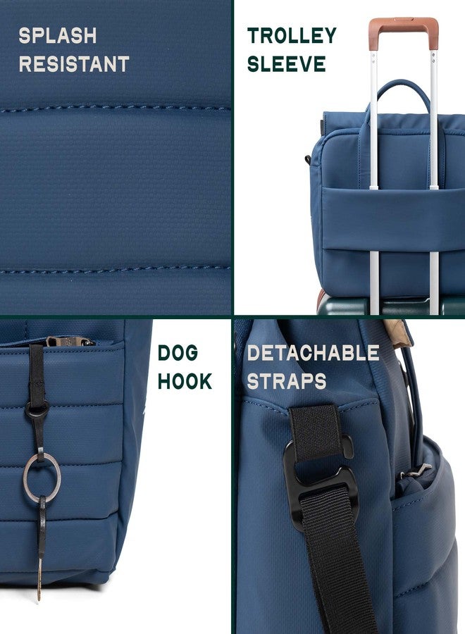 THE ASSEMBLY Office Bag 15.6 inch, Lightweight Shoulder Bag with Padded Compartments & Trolley Sleeve|Water-Resistant Polyester Laptop Messenger for Women & Men.. - Image 5