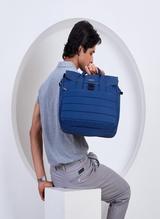 THE ASSEMBLY Office Bag 15.6 inch, Lightweight Shoulder Bag with Padded Compartments & Trolley Sleeve|Water-Resistant Polyester Laptop Messenger for Women & Men.. - Image 2