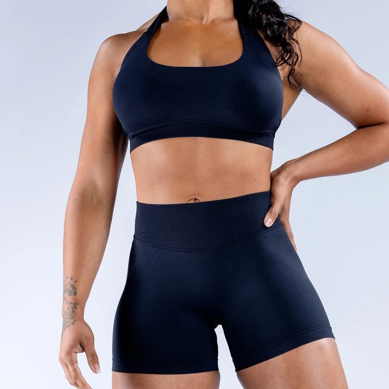 Dfyne Same Style Xiaohongshu Popular 21-Color Three-Section Hip-Lifting Low-Waist Yoga Pants With Diagonal Shoulder Straps And Chest Pad Sports Bra - Image 1