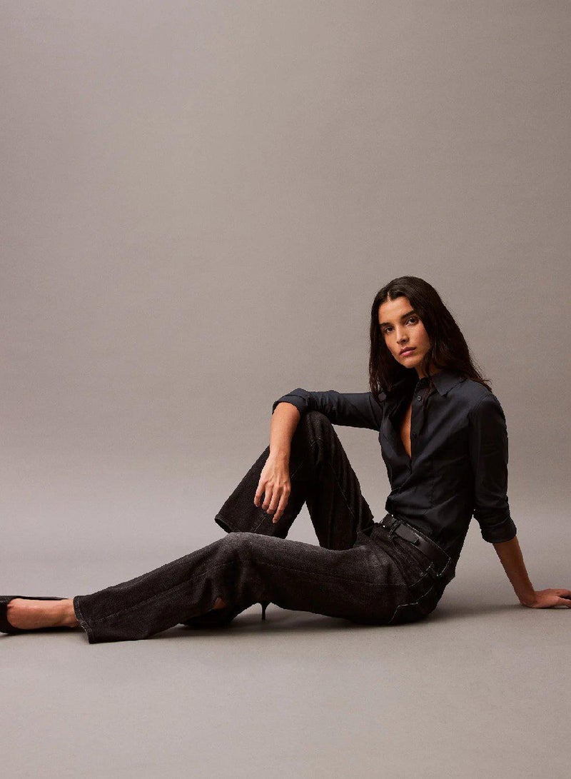 CALVIN KLEIN Relaxed Cotton Cashmere Jean - Image 2