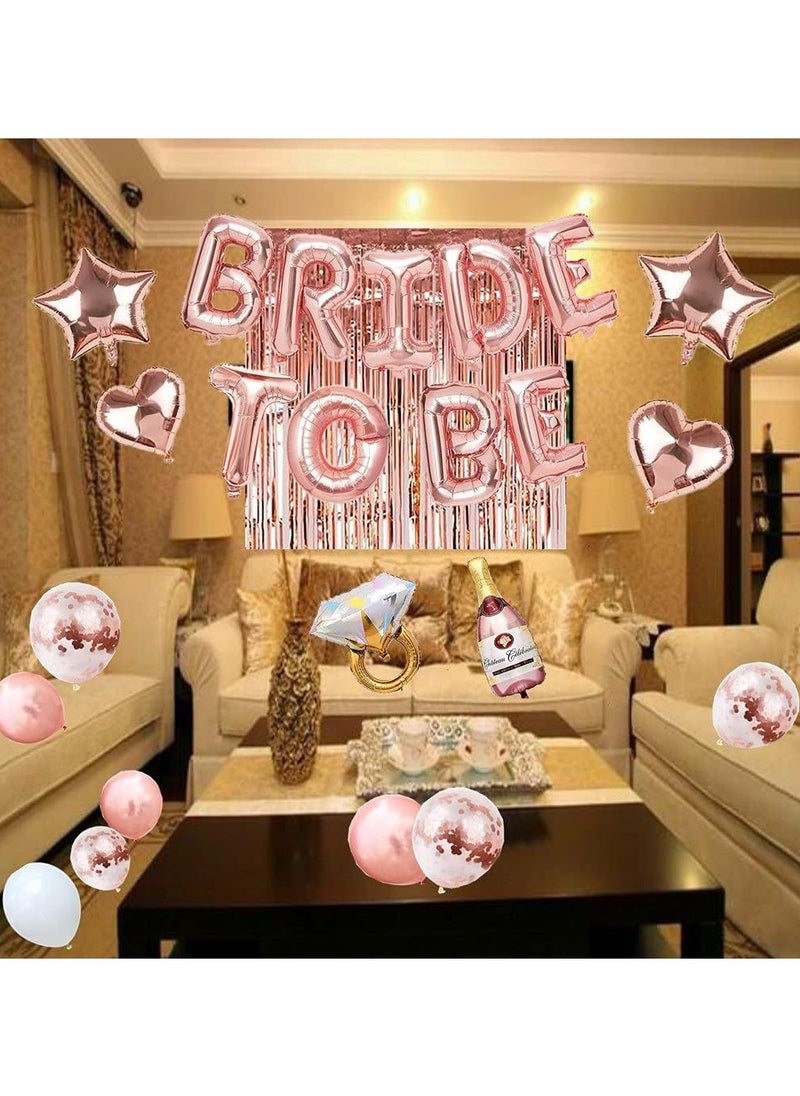 72 PCS Bride to Be Decoration Set Party Balloons Bride To Be Balloon Package  - Image 3