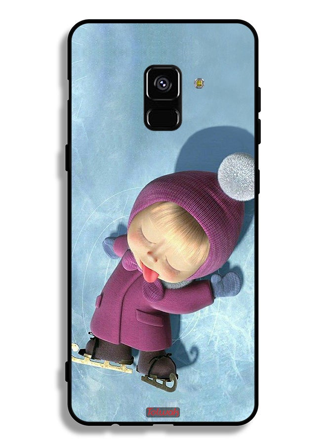 Tolwak Samsung Galaxy A8 Plus (2018) Protective Case Cover Cute Dolly - Image 1
