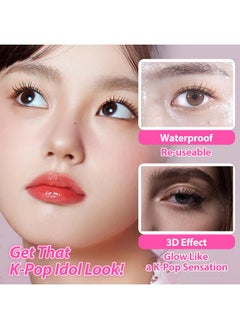 CLIONE PRIME CLIONE PRIME Korean Self Adhesive Lash Clusters Voluminous Look No Glue Press On Pre Bond Lash Clusters Fluffy Self Adhesive False Eyelashes No Glue Needed Reusable Wispy Eyelash Extensions  - Image 4