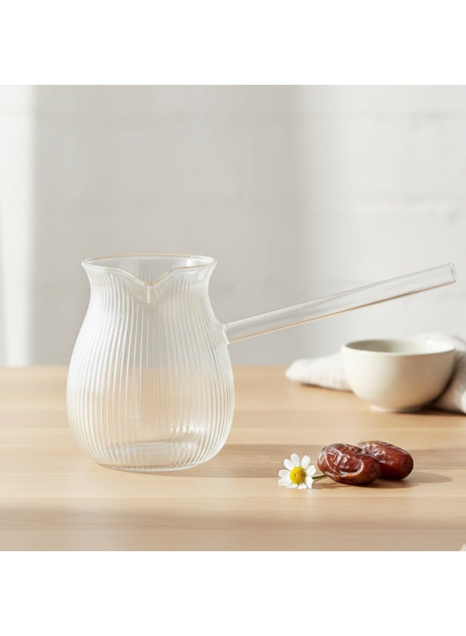 Fissman Glass Turkish Coffee Pot 500mL,  High-Heat Resistant Glass Teapot,  Milk Warmer,  Sauce Maker,  Ibrik Cezve Briki,  Perfect Pouring Spout Stovetop Coffee, Turkish Coffee, Tea/Milk Warmer Pot - Image 3