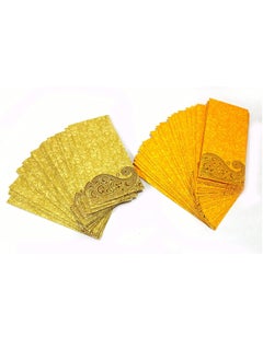 ESPLANADE eSplanade Money Gift Envelopes Lifafa - Multi Color Pack of 50 Premium Designer Envelopes (Orange, Yellow)  - Image 1