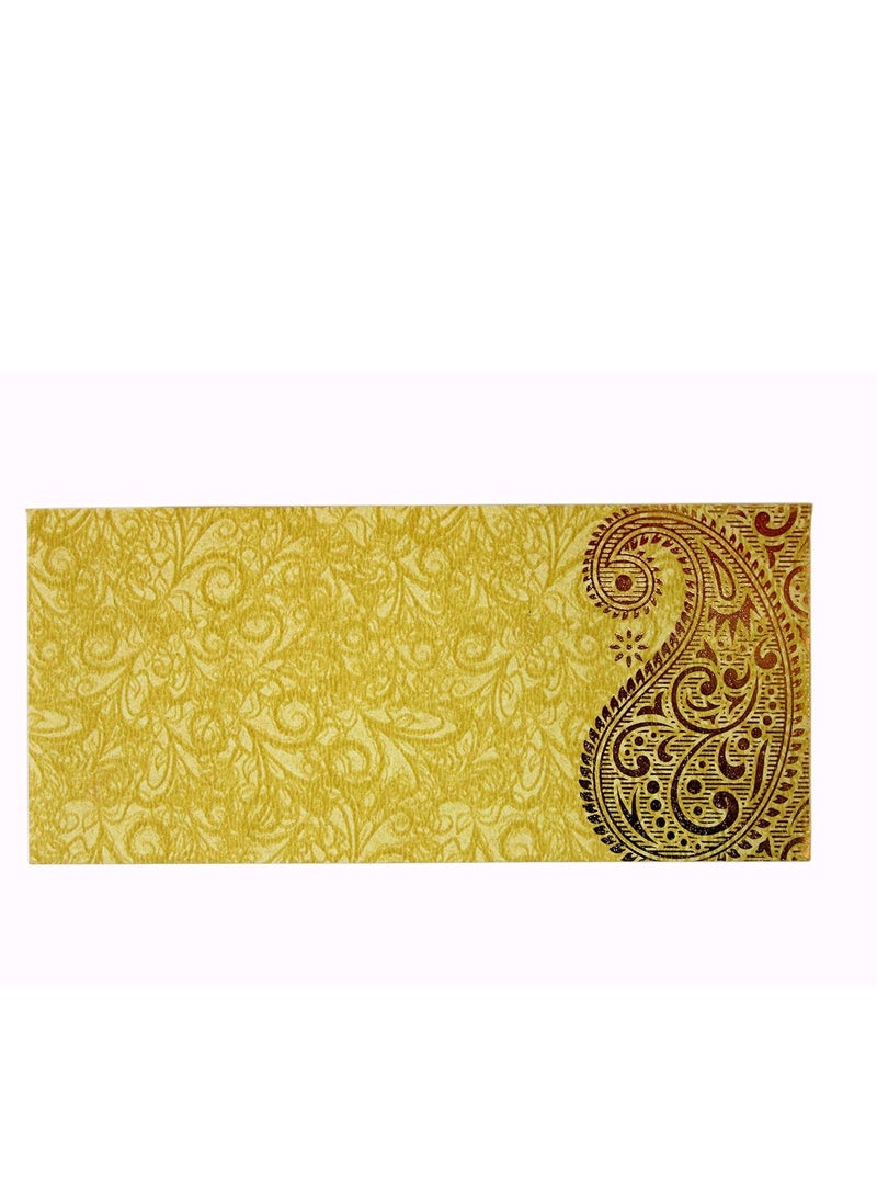 ESPLANADE eSplanade Money Gift Envelopes Lifafa - Multi Color Pack of 50 Premium Designer Envelopes (Orange, Yellow)  - Image 5