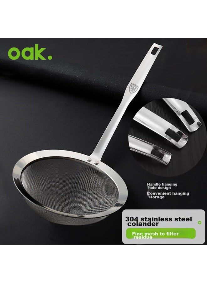 Oak Oak Stainless Steel Strainer 304 Mesh Sieve For Soy Milk, Chinese Herbal Medicine, Juice, Flour 16cm C1430  - Image 1