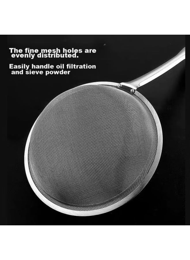 Oak Oak Stainless Steel Strainer 304 Mesh Sieve For Soy Milk, Chinese Herbal Medicine, Juice, Flour 16cm C1430  - Image 3