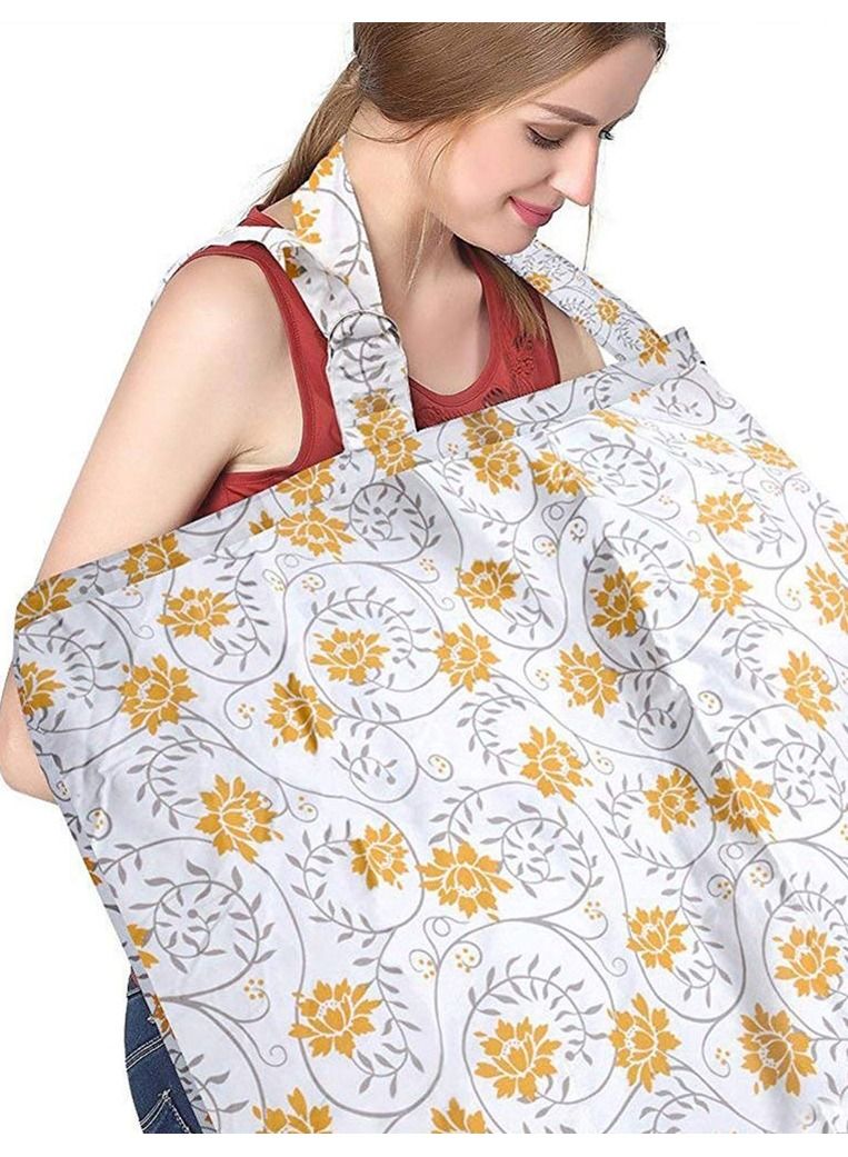 MARGOUN Nursing Cover Breastfeeding Privacy Feeding Cover Maternity Cotton Apron Adjustable Full Coverage Shawl Cloth  - Image 1