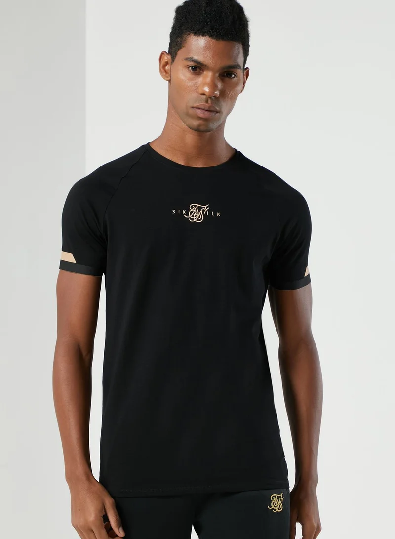 SikSilk Dual Tech Cuffed T-Shirt