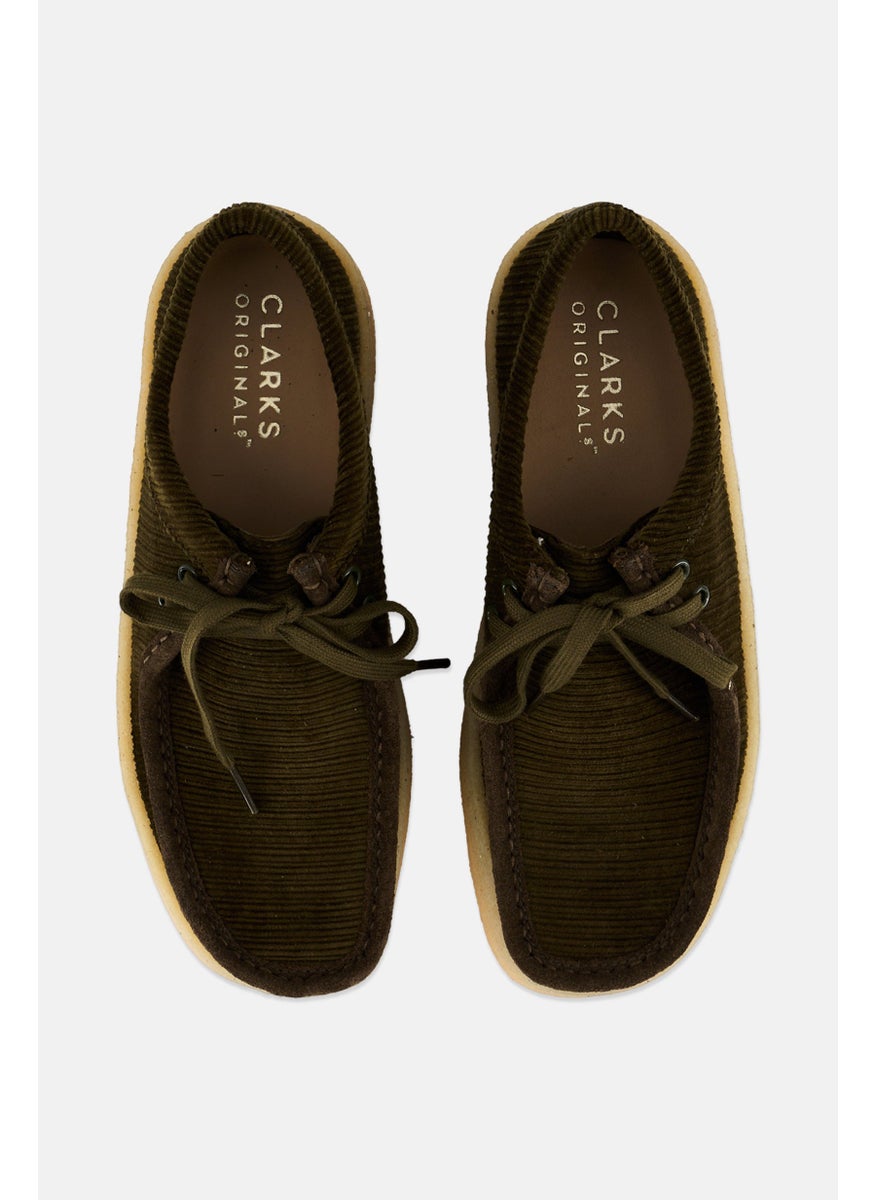 clarks Men Wallabee Lace Up  Casual Shoes, Olive  - Image 3