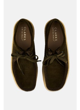 clarks Men Wallabee Lace Up  Casual Shoes, Olive  - Image 3