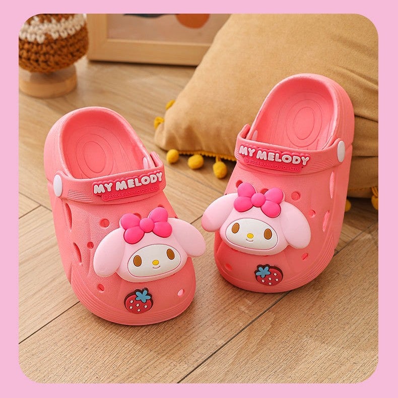 Sanrio New Children's Cute Soft Sole Slippers for Outer Wearing Hole Shoes Cartoon Sandals Waterproof Non-slip Thickened Soft Sole - Image 5