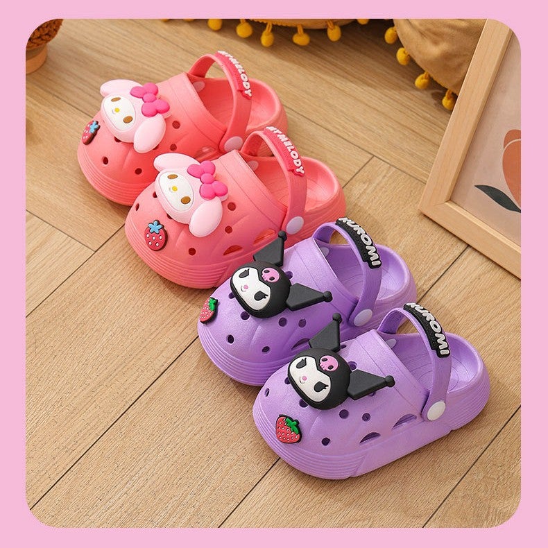 Sanrio New Children's Cute Soft Sole Slippers for Outer Wearing Hole Shoes Cartoon Sandals Waterproof Non-slip Thickened Soft Sole - Image 2