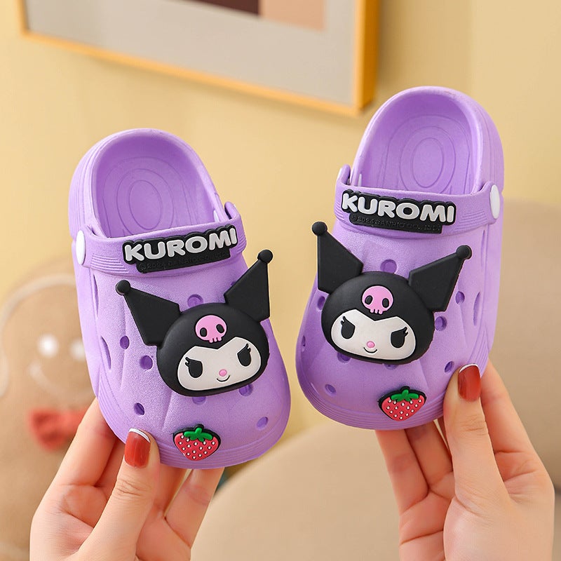 Sanrio New Children's Cute Soft Sole Slippers for Outer Wearing Hole Shoes Cartoon Sandals Waterproof Non-slip Thickened Soft Sole - Image 3