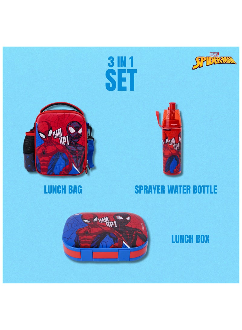 Marvel Spiderman Smash 3in1 Lunch Bag, Water Bottle And Lunch Box Set - Image 3