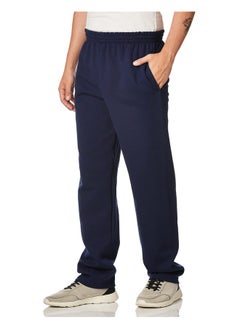 FRUIT OF THE LOOM Men'S Fleece Sweatpants Navy Small  - Image 1