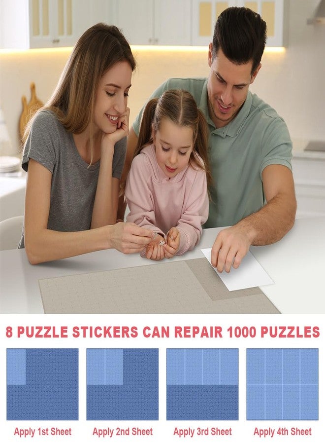 Ainiv Puzzle Glue Sheets, 32 Clear Large Jigsaw Puzzle Saver Sheets, Peel and Stick Puzzle Adhesive Backing, Super Sticky Jigsaw Glue Sheets, Preserve 4 x 1000 Pieces Puzzles, Gifts for Puzzles Lovers - Image 3