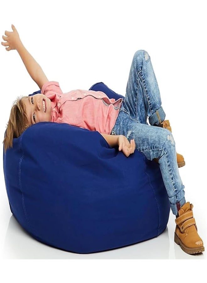 Harmony Home Kids Lounger Bean Bag Chair – Soft & Durable Ergonomic Seating for Children, Playroom, Bedroom & Lounge (Blue) - Image 2