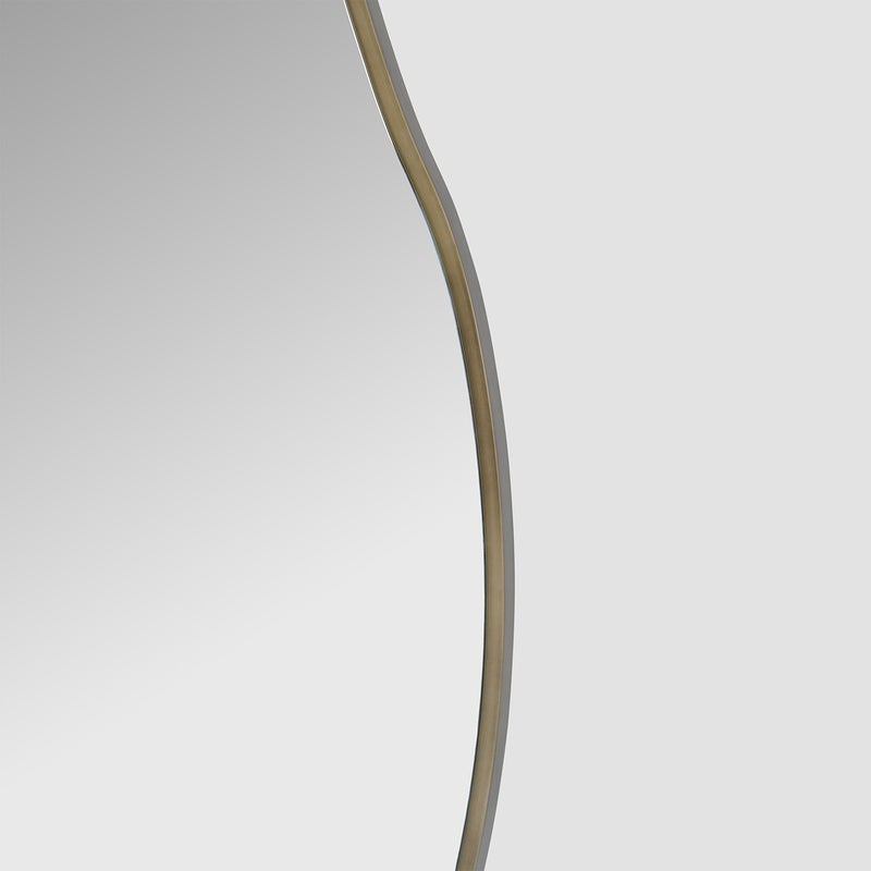 AL HUZAIFA FURNITURE Inka Standing Swivel Mirror, Metal In Antique Brass - Image 4