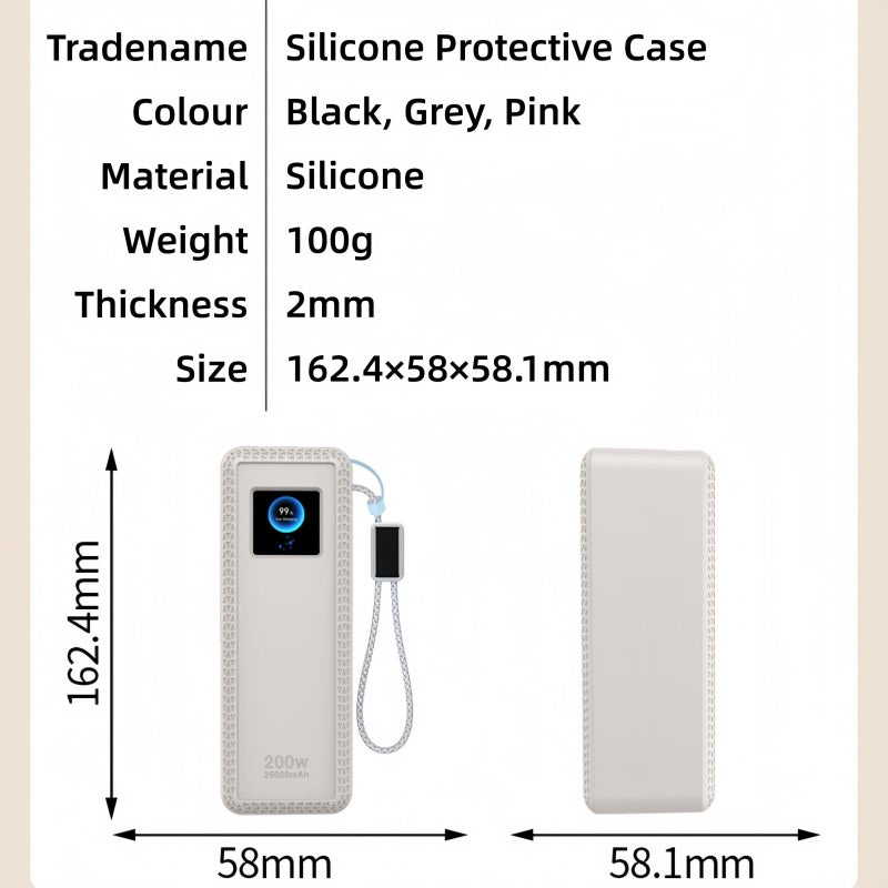 Protective Case for UGREEN 200W 25000mAh Power Bank, Anti-Slip, Shockproof with Wrist Strap - Image 4