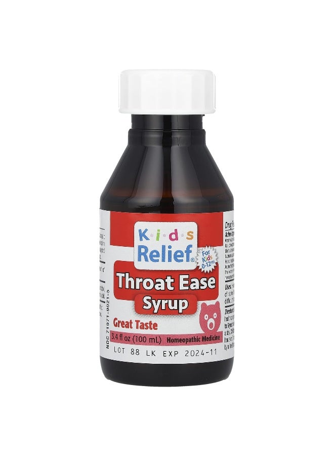 Homeolab USA Homeolab USA, Kid's Relief®, Throat Ease Syrup, 0-12 Yrs, 3.4 fl oz (100 ml)  - Image 4