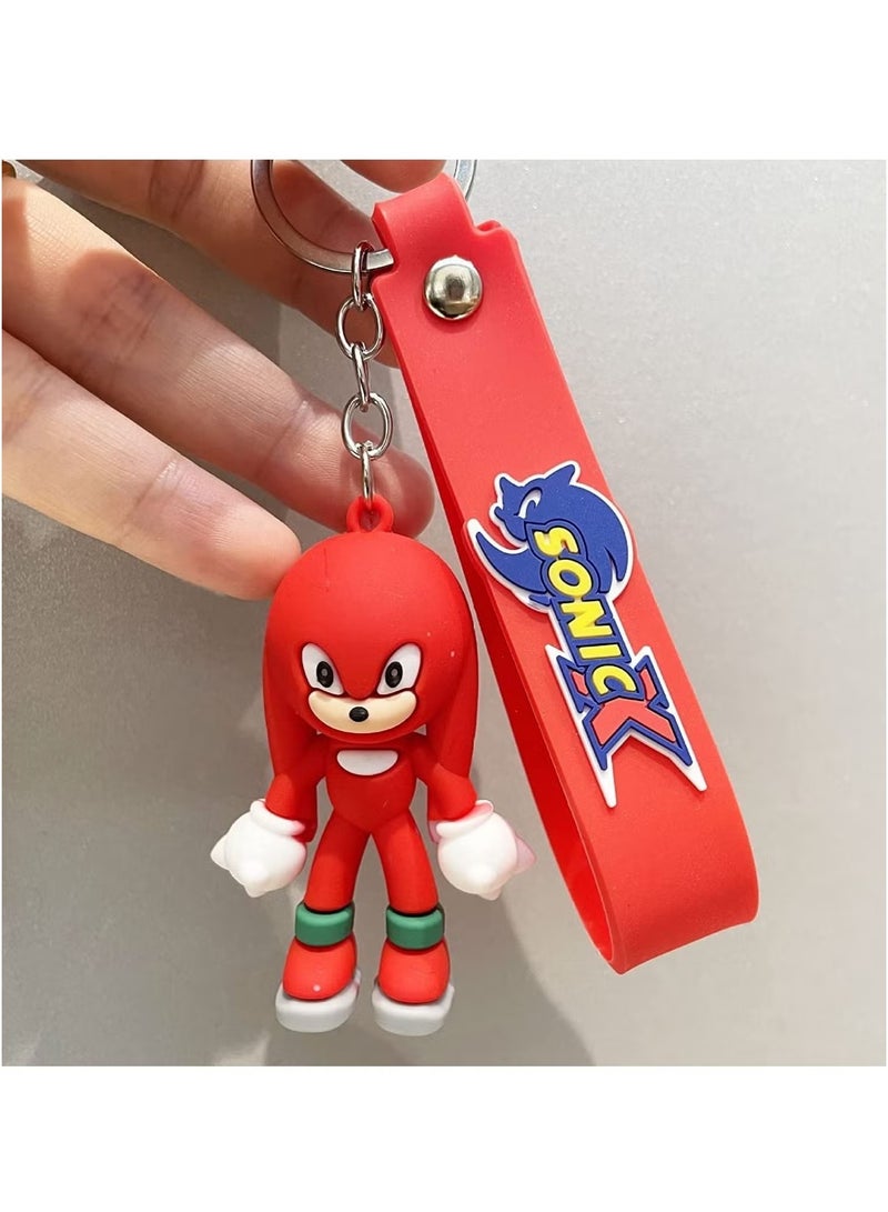 SONIC 6 Pcs Tails Plush Sonic The Hedgehog Plush Tails Sonic Plushies Stuffed Toy for Kids Birthday Party Gifts and Home Decorations Plush Keychain  - Image 4
