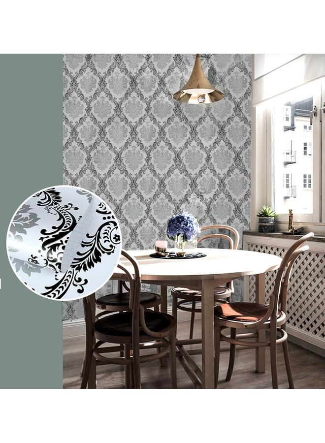 Bluejw Retro European-style Self-adhesive Wallpaper Wallpaper Living Room Self-adhesive Wallpaper Living Room Damascus Wallpaper Manufacturers - Image 1