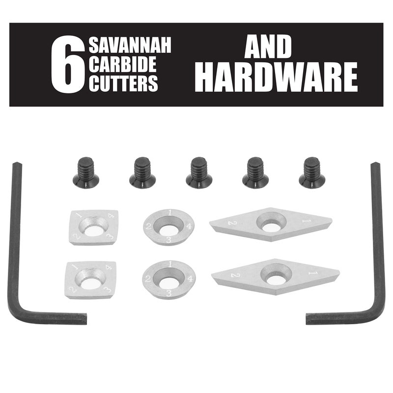 Savannah 3PC Carbide Mini Turning Tool Set With Foam Lined Case Perfect For Turning Pens Pencils Tops Goblets Acorns Bottle Stoppers or any Small to Mid-Size Turning Project, Lathe Tools Mini (3pc) - Image 5