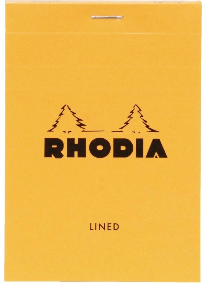 Rhodia - Notepad Yellow Cardboard Cover Striped 80 Yp A7 - Image 1