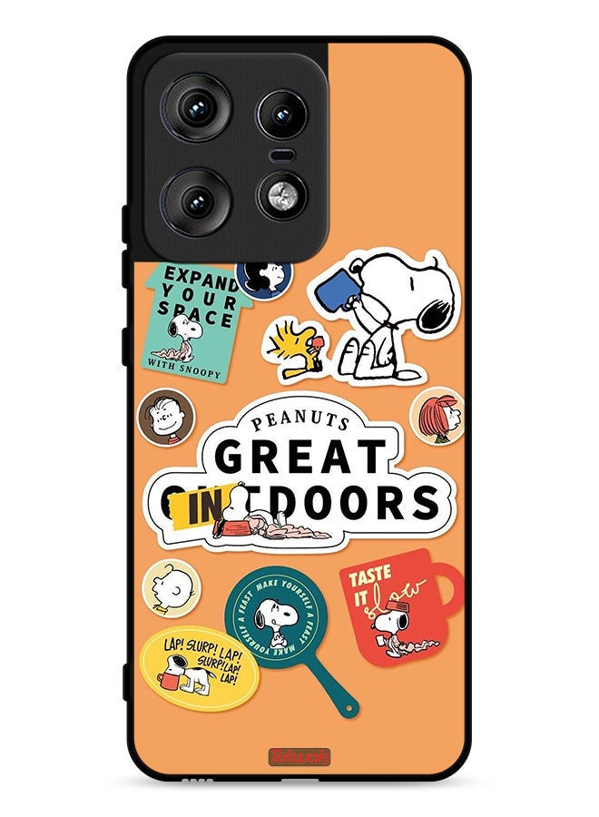 Tolwak Motorola Edge 50 Pro 5G Protective Case Cover Peanuts Stickers - Image 1