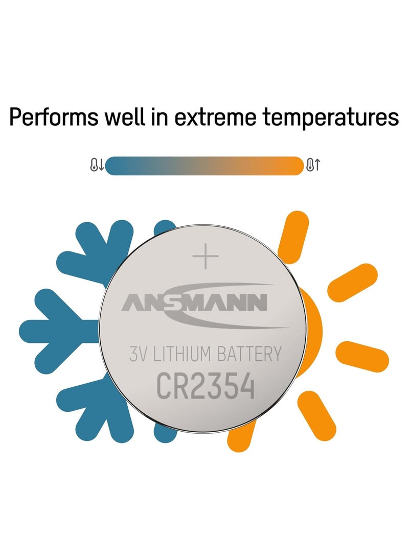 ANSMANN ANSMANN CR2354 Coin Battery [Pack of 1] Lithium 3V Button Cell Ideal For Watches, Calculators, Cameras, Computer Memory Backup Power, Car keys, Digital Cameras, Toys and Remote Control  - Image 3