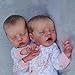 Zero Pam Reborn Baby Dolls Twins18 in Two Anatomically Correct Babies Girls Reborn Baby Dolls Silicone Full Body Realistic Babys Doll 3D Skin Full Silicone Babys Doll for Girls - Image 4