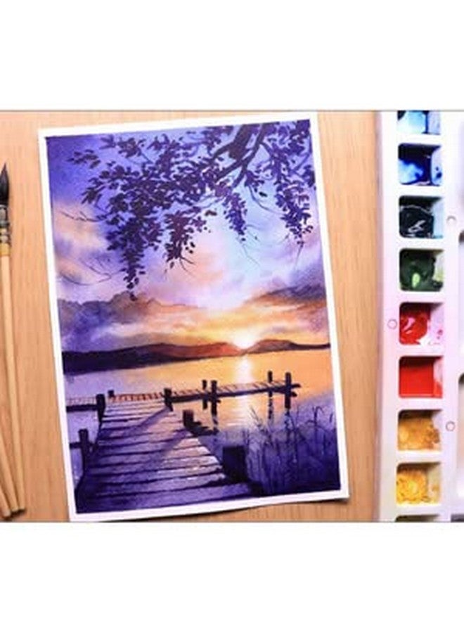 بروسترو لوحة ألوان بلاستيكية قابلة للطي للفنانين من BRUSTRO | 33 بئرًا، 26 × 13 سم | مريحة، مصنوعة من مواد معاد تدويرها بنسبة 100%، مثالية للألوان الزيتية الأكريليكية وألوان الألوان المائية، مقبض مدمج، 5 مناطق خلط. - Image 3