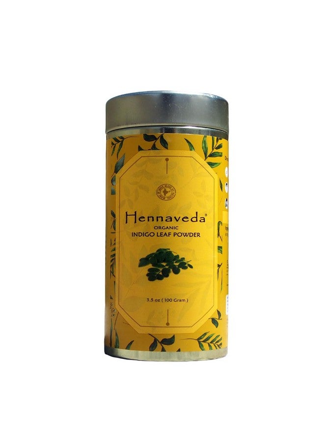 Hennaveda Indigo Powder For Hair 100G With Hair Dye Brush, Gloves And Shower Cap - Image 1