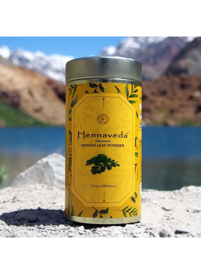 Hennaveda Indigo Powder For Hair 100G With Hair Dye Brush, Gloves And Shower Cap - Image 3