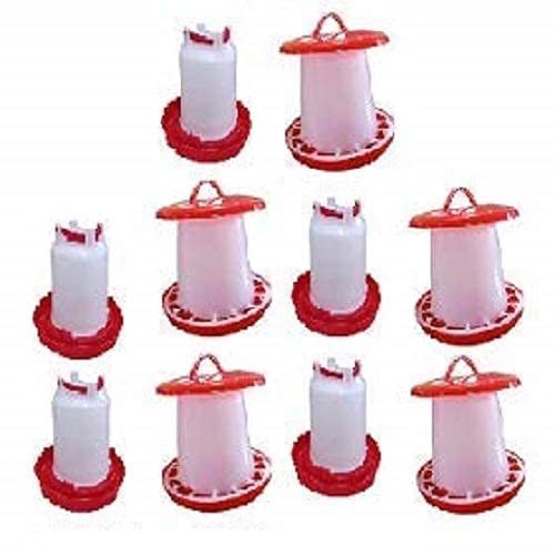 TMW TM&W-Chicken, Quail and All Other Birds Feeders & Drinkers- 1.5 KG Feeder=2 Pcs & 1.5 Drinker=2 Pcs= 4 Pcs - Image 5