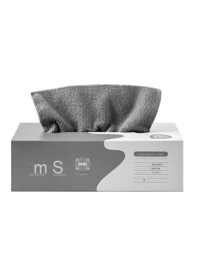 NIBEMINENT Disposable Cleaning Cloths, Cleaning Towels, Microfiber Towels,Reusable Dish Cloths With Dispenser Box, Rags, Household kitchen Cleaning Cloths Car Wiping Cloths (Matcha Green) - Image 1