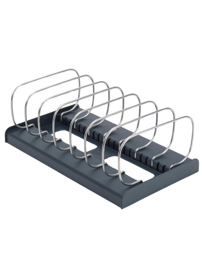 Generic Adjustable Pots and Pans Organizer Rack with 8 Dividers for Kitchen Cabinet Storage Length 35Cm  - Image 5
