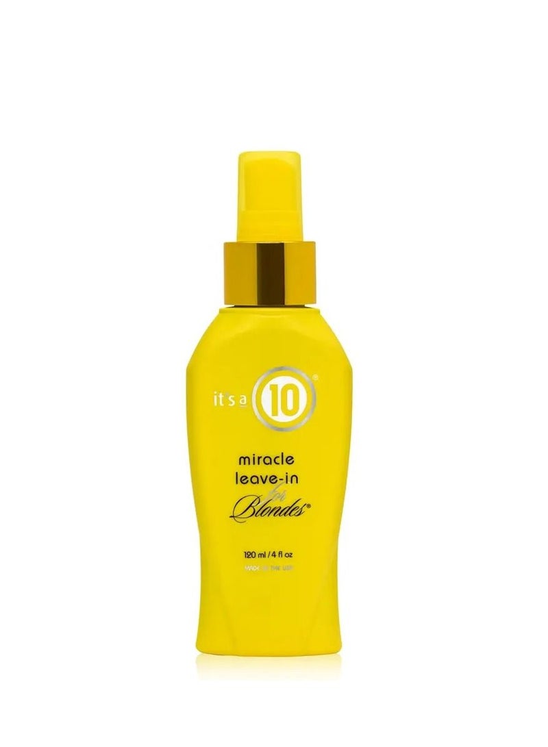 It's a 10 Miracle Leave In Conditioner For Blondes 120ml