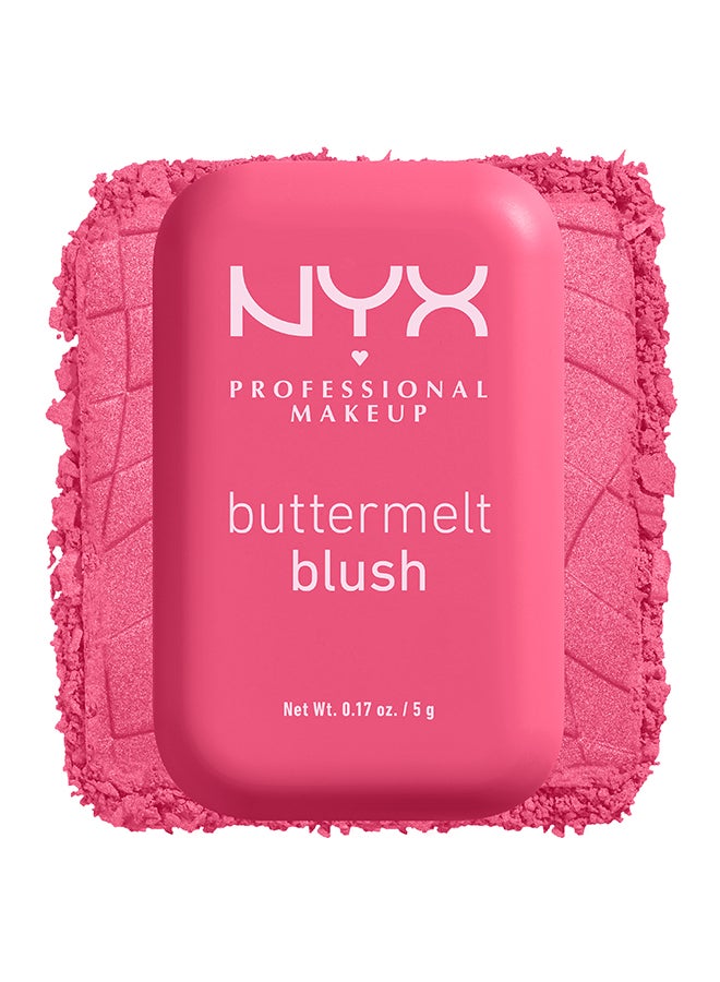 NYX PROFESSIONAL MAKEUP أحمر خدود زبدة الزبد، أحمر خدود بودرة، يدوم حتى 12 ساعة، مقاوم للتلاشي والانتقال، الحصول على لون زبدة الزبد - Image 4