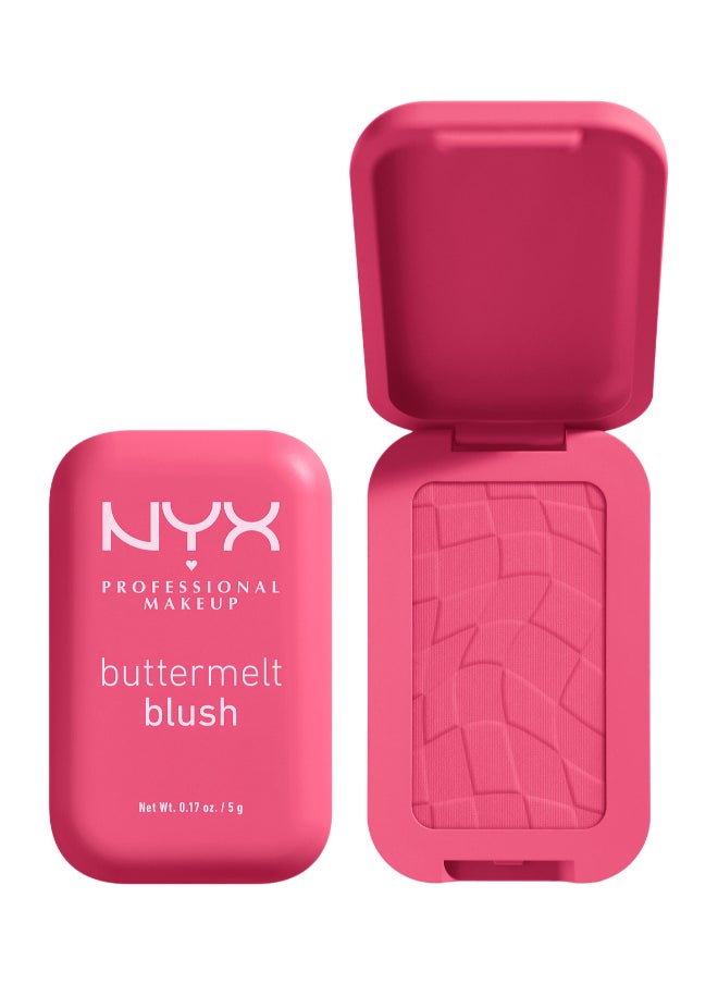 NYX PROFESSIONAL MAKEUP - Buttermelt Blush, Powder Blush, Up To 12 H Wear, Fade & Transfer Resistant, Getting Butta - Image 1
