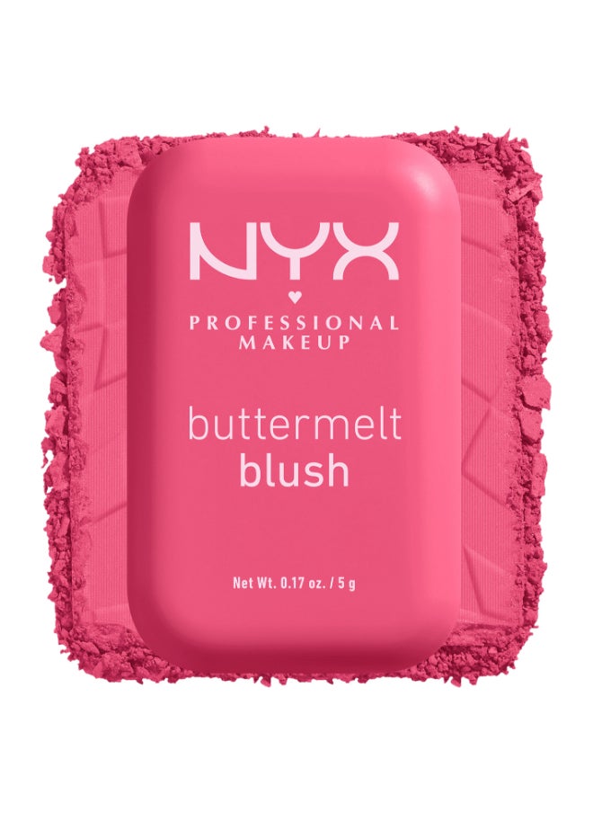 NYX PROFESSIONAL MAKEUP - Buttermelt Blush, Powder Blush, Up To 12 H Wear, Fade & Transfer Resistant, Getting Butta - Image 1