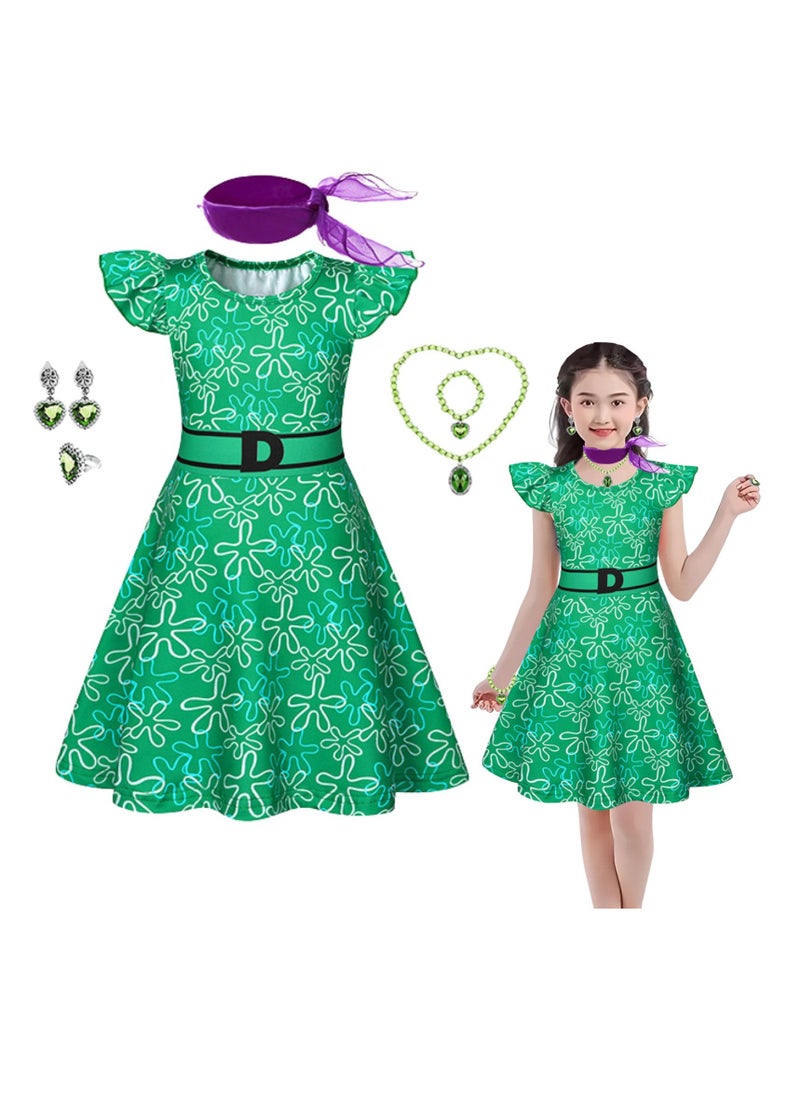 Home Smart Home Smart Princess Costume Dress for Toddler Birthday Party with Fancy Fairy-Tale Girl Dress Accessories for Gifts and Parties 
