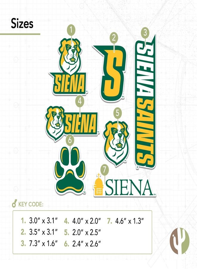 Desert Cactus Siena College Sticker Saints Vinyl Decals Laptop Water Bottle Car Scrapbook Sheet T2 (Type 2-2) - Image 3