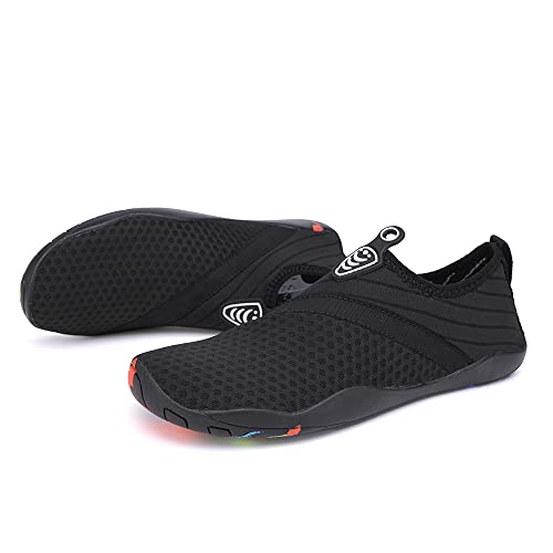 Vsufim Quick-Dry Water Sports Barefoot Shoes Aqua Socks for Swim Beach Pool Surf Yoga for Women Men (8 Women/7 Men) - Image 3