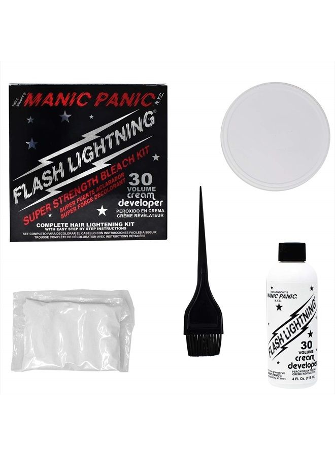 Manic Panic Flash Lightning Hair Bleach Kit - 30 Volume Developer + Bleach Powder for Hair Lightening + Lifting up to Five Levels - Vegan And Cruelty Free - Image 3