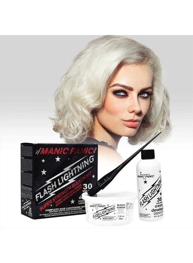 Manic Panic Flash Lightning Hair Bleach Kit - 30 Volume Developer + Bleach Powder for Hair Lightening + Lifting up to Five Levels - Vegan And Cruelty Free - Image 4
