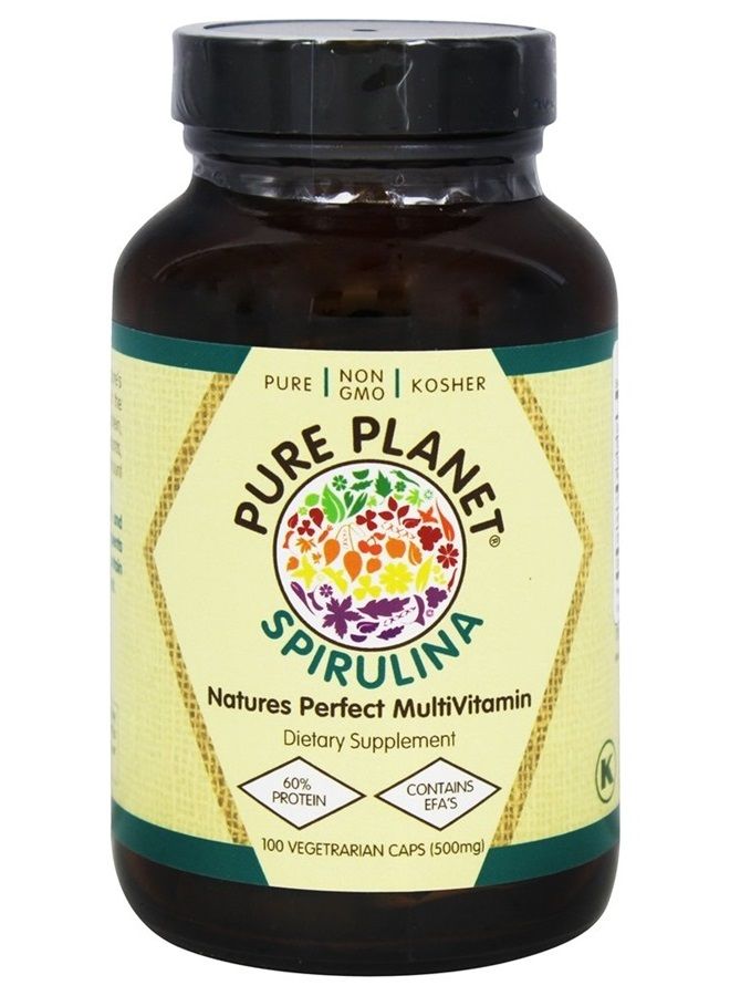 Pure Planet, Spirulina, 100 Tablets - Image 1